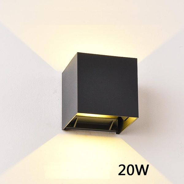 

20w 10w led wall light outdoor waterproof ip65 radar motion sensor porch wall lamp home sconce decoration lighting lamp