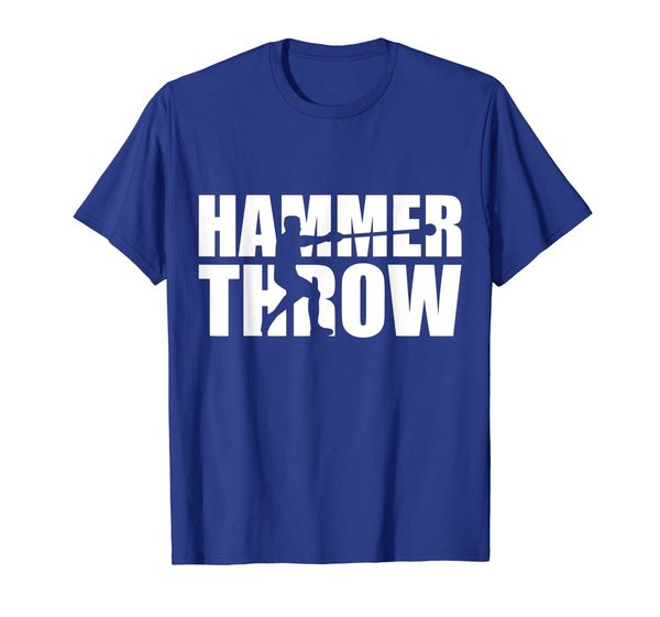 

hammer throw silhouette t-shirt, White;black
