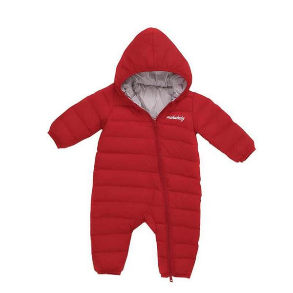 

baby rompers winter newborn down coat bodysuits infant babies clothes girls boys jumpsuit hooded kids one piece clothing toddler outwear war, Blue