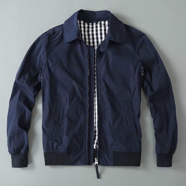 

2021 new mode of bomber casual male light polyester spring autumn men's jacket clothes c3p1, Black;brown
