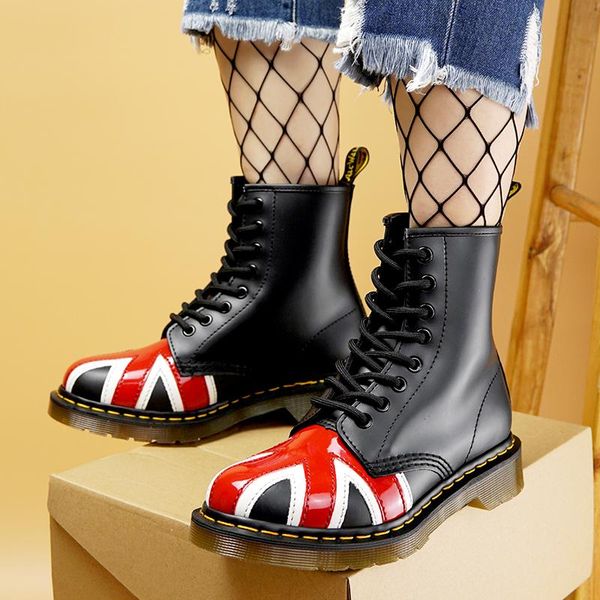 

boots 2021 women genuine leather shoes for winter woman casual spring botas mujer female ankle, Black