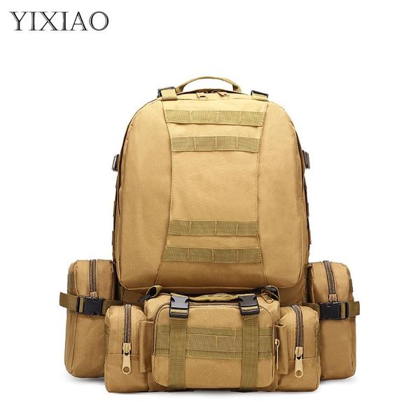 

outdoor bags yixiao military hiking trekking backpack travel camping waterproof rucksack camouflage tactical combination knapsack