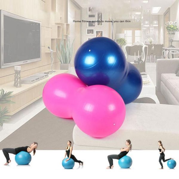 

thicken anti-burst pilates yoga ball home exercise equipment sports gym yoga fitness peanut ball with inflator set