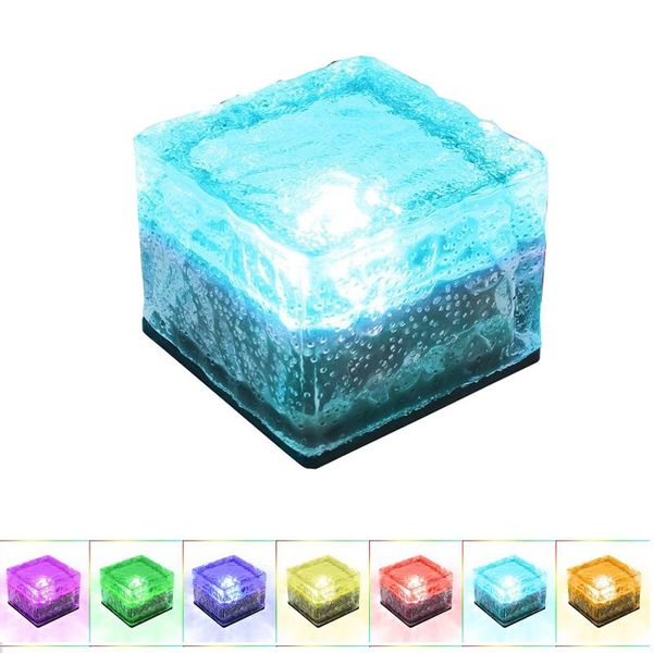 

solar lamps thrisdar ground lights garden pathway light outdoor glass brick landscape for patio lawn walkway