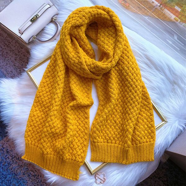 

knitted for women's thickened warm korean version student wool bib solid color long autumn and winter scarves new, Blue;gray