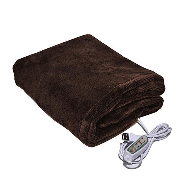 

blankets travel 3 levels portable for sofa bed camping thermostat home office usb heating shawl soft plush electric blanket winter warm