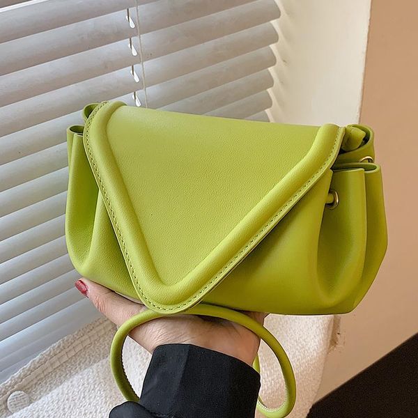 

evening bags solid color flap crossbody bag 2021 summer high-quality pu leather women's designer handbag travel shoulder messenger