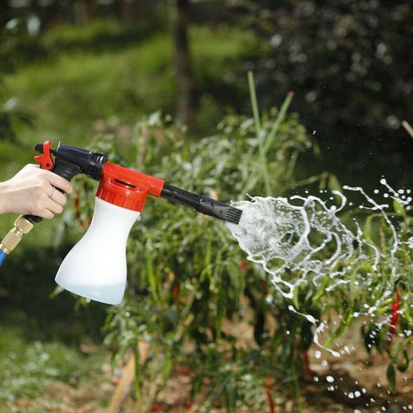 

water gun & snow foam lance adjustable low pressure car wash pot spray hose guns sprayer pipe p2h4