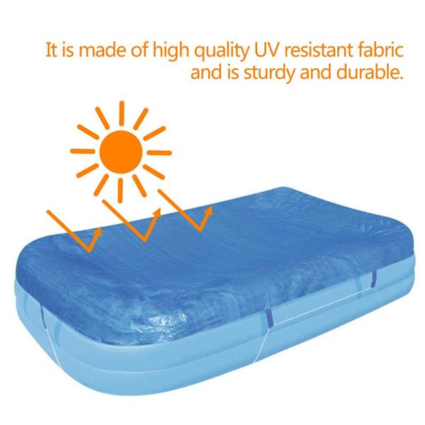 

pool & accessories swimming cover rectangular solar summer waterproof tub dust outdoor ground pools protector blanket accessory