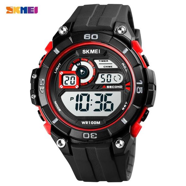 

wristwatches men digital watch casual 100m waterproof outdoor sport watches skmei brand vintage led electronic wristwatch clock male 1756, Slivery;brown