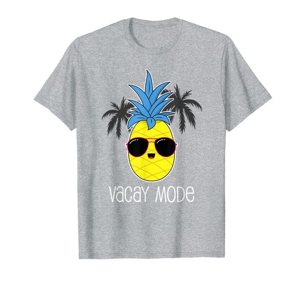 

vacay mode funny pineapple aloha beach hawaiian kids gift t-shirt, White;black