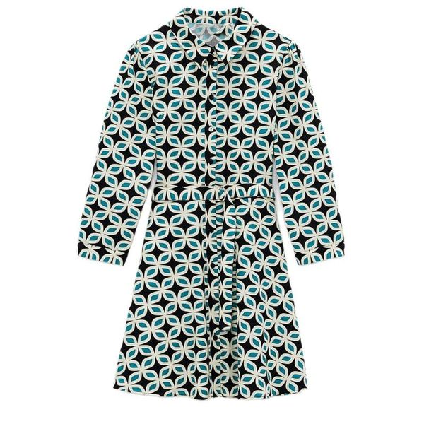 

diyig woman spring new belt waist dress women's plaid sweet and fresh printed dress, Black;gray