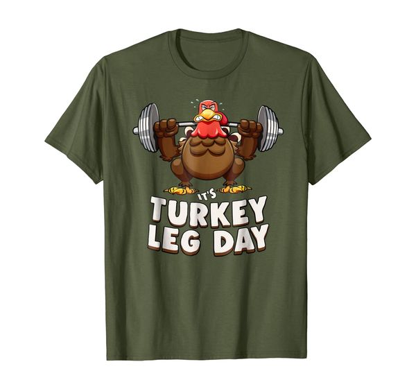 

turkey leg day funny thanksgiving workout motivation t shirt, White;black