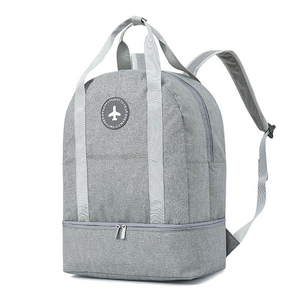 

backpack large capacity waterproof oxford hiking foldable shoes compartment outdoor sport travel dry wet separation