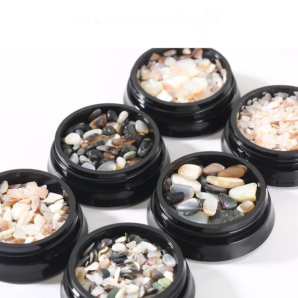 

nail art kits 1 box of shellfish natural abalone slices with thickness patch 3d fashion charm diy decoration