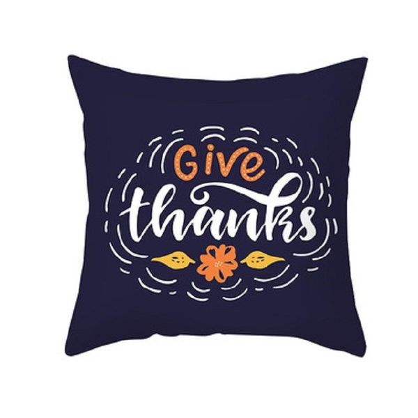 

cushion/decorative pillow peach skin thanksgiving pillowcase turkey letter cushion cover home decor customizable decorative pillowcases