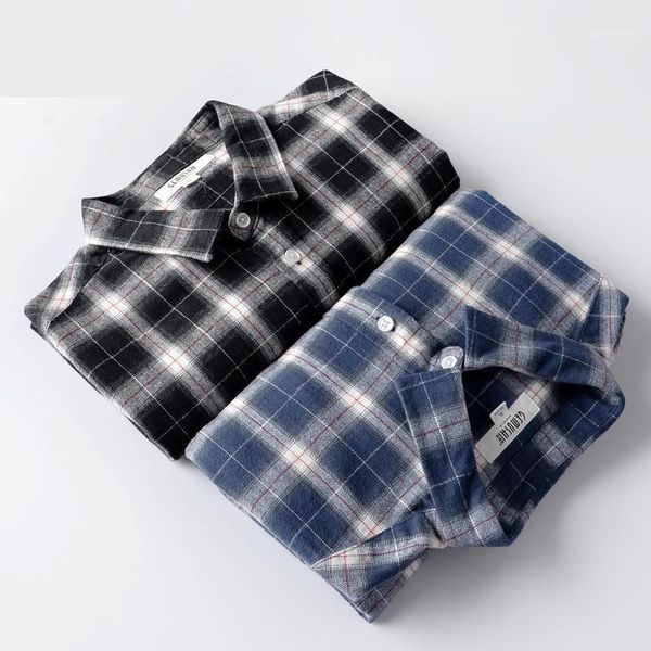 

men's casual shirts arrival fashion flannel 100%cotton plaid men long sleeve plus size s-xl2xl3xl4xl5xl6xl1, White;black