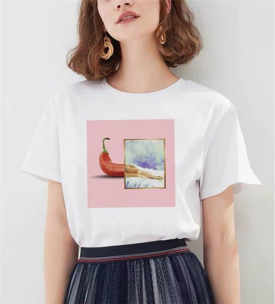 

new korean style picture puzzle kawaii white t shirt animal print series short-sleeved fashion casual tshirt women