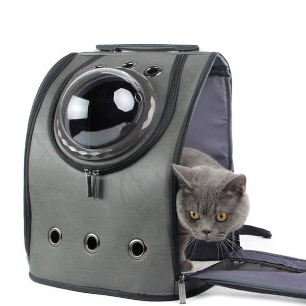 

cat carriers,crates & houses carrier backpack breathable travel leather shoulder bag for pet soft outdoor portable packaging