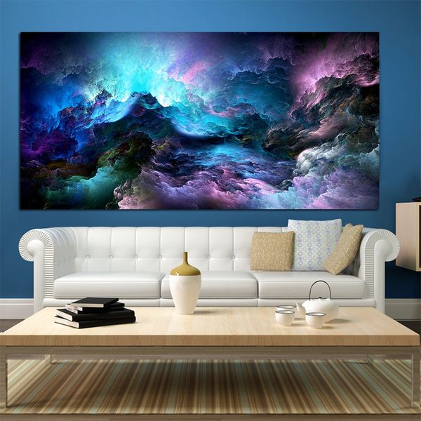 

unframed painting nordic dazzle color cloud abstract home decor poster