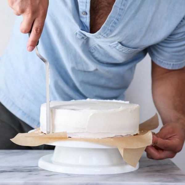 

non-slip cake turntable baking diy plate lace round decorating tools rotary table pastry supplies stand &