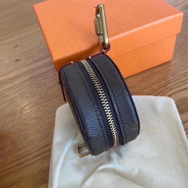 

r keychain leather alphabet alloy coin holder keychains bag for lover key chains, Silver