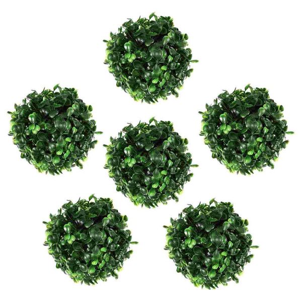 

decorative flowers & wreaths milisten 6pcs artificial plant ary faux balls for backyard balcony garden wedding home