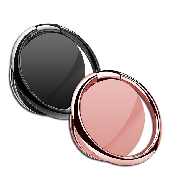 

new multifunctional zinc alloy iron sheet magnetic mobile phone buckle 360 degree rotating metal ring bracket ultra-thin