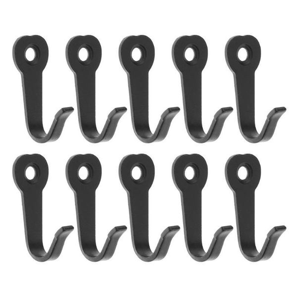 

hooks & rails 10pcs/lot key hangers black wall rustic coat bag hat hanger clothes hanging cloth