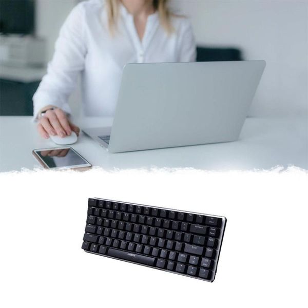 

seven-color backlight wired ak33rgb mechanical keyboard 85 keys game keyboard desklapcomputer accessories