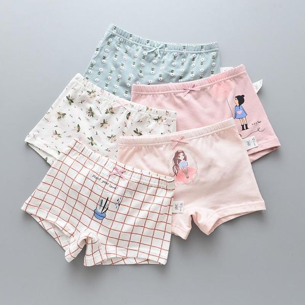 

children's underwear girls fresh floral girls printed baby cartoon underwear suitable for 3-12 years, Camo