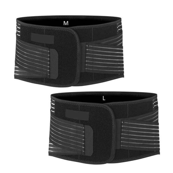 

waist support belt back breathable trainer trimmer compression steel plate gym sport exercise, Black;gray