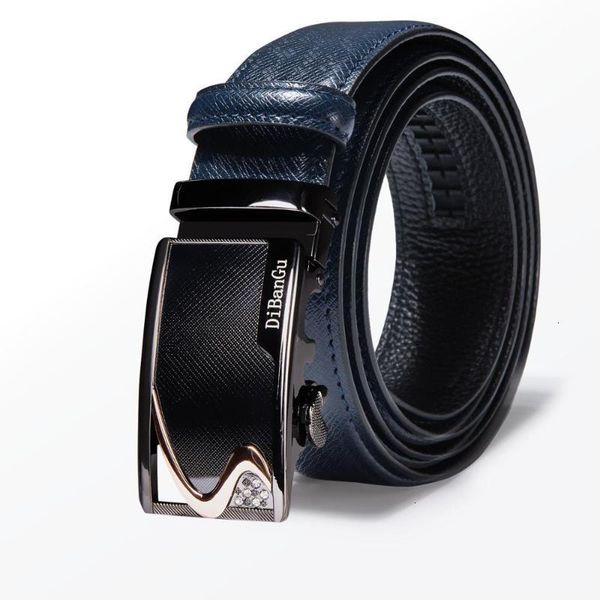 

designer fashion s men blue belt automatic buckle leather luxury cowhide belt male alloy buckle belts for men barry.wang designer gr-859, Black;brown
