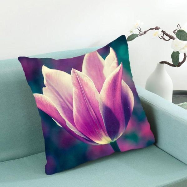 

cushion/decorative pillow practical and convenient 45*45cm single-sided peach rose pillowcase flower pink pattern skin z5e2