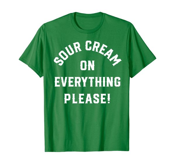 

sour cream shirt - sour cream on everything please, White;black