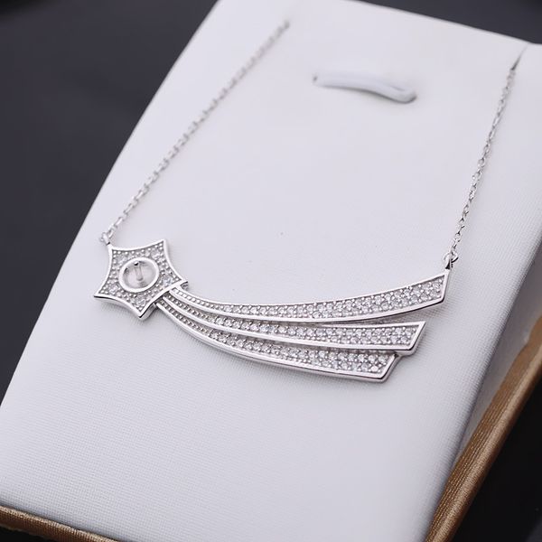 

s925 silver pendant headband necklace female jewelry 6-7 pearl clavicle chain empty support diy accessories semi-finished 293