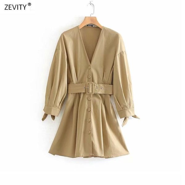 

casual dresses women autumn solid color v neck belt dress female knotted sleeve pleats vestidos chic single breasted ds2781, Black;gray
