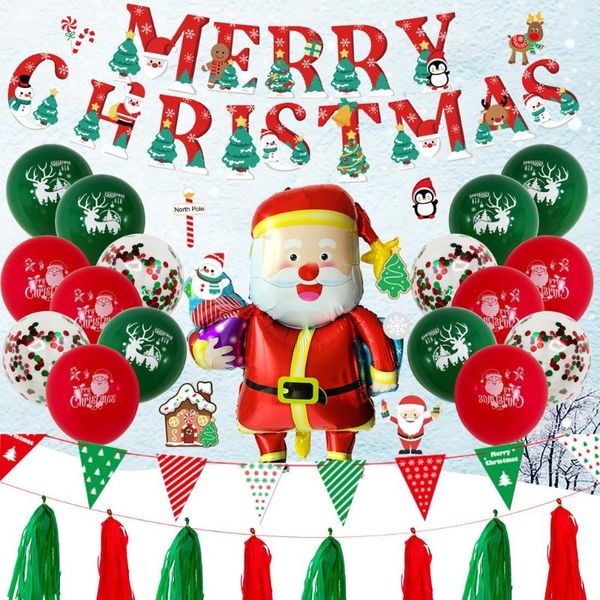 

party decoration christmas balloon set portable beautiful holiday gift lightweight