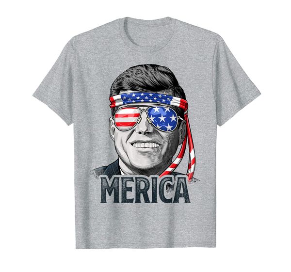 

kennedy merica 4th of july t shirt president jfk men gifts, White;black