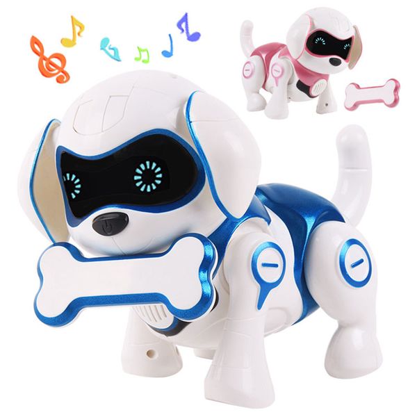 

RC Dog Robot Toys Puppy Intelligent Remote Control Interactive Smart Robot Dog Pets Electronic Toys Smart Robot For Children, Dog blue