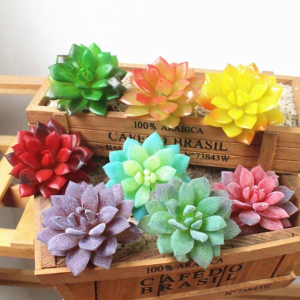 

decorative flowers & wreaths 8pcs mini artificial succulents plants fake simulation succulent bonsai flower home decor decorations without p