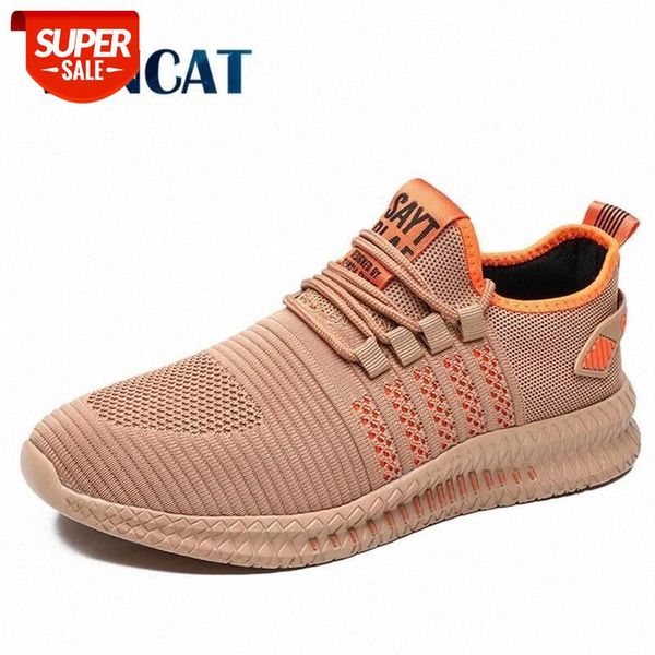 

new fashion men sneakers lightweight men casual shoes mesh breathable men's shoes outdoor comfortable summer walking 36-48 #ve89