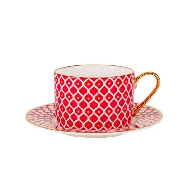 

cups & saucers luxury tea european espresso set ceramics royal bone china summer small coffee cup vasos de vidrio home decoration ea60bd