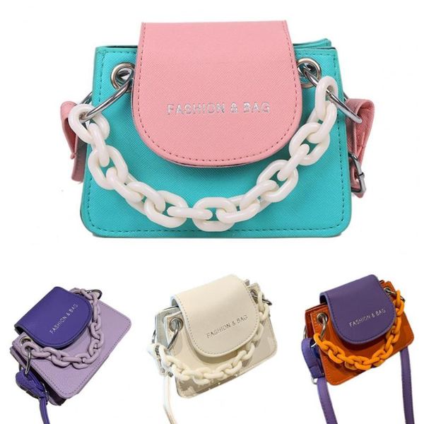 

duffel bags 2021 ladies simple versatile bag women mini purses and handbags trend chain colorful pu leather casual shoulder