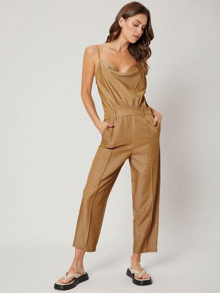 

motf premium viscose draped cami jumpsuit t8tq#, White