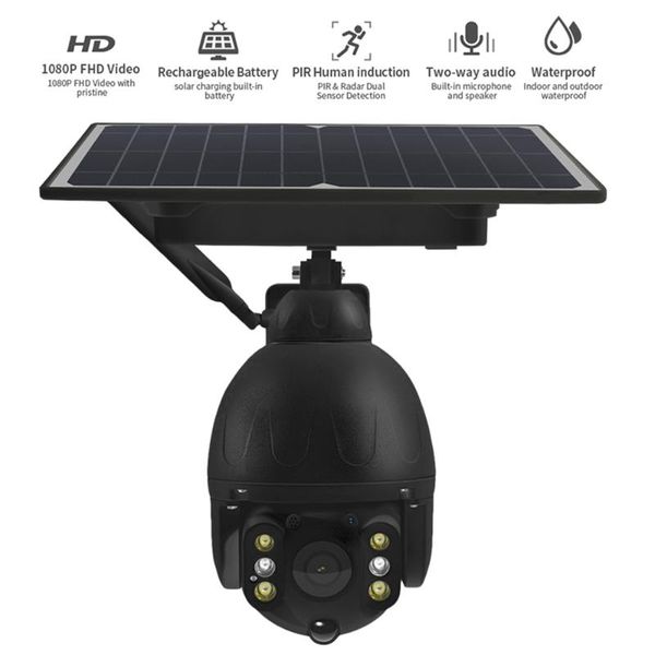 

cameras solar ip ptz camera 1080p night vision two way audio waterproof wireless wifi outdoor security for home office