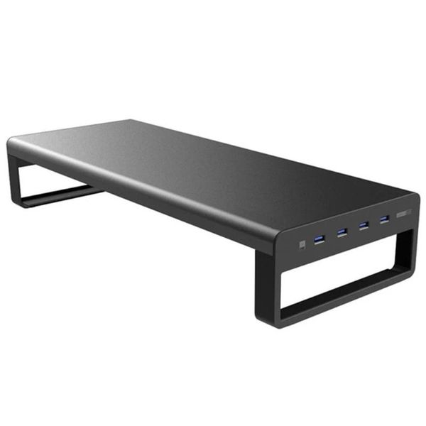 

hubs 50la wireless charger base holder aluminum alloy computer lapstand usb 3.0 4 port monitor bracket