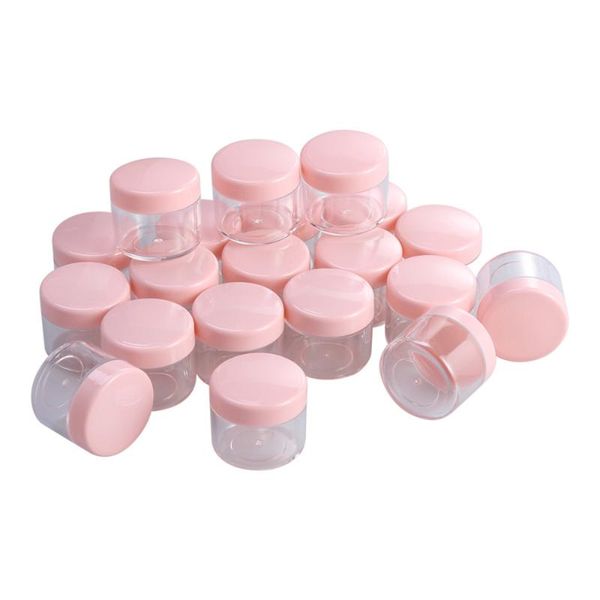 

storage bottles & jars 20pcs 20g mini portable round pot cosmetic travel sample empty container for facial cream shampoo lotion )