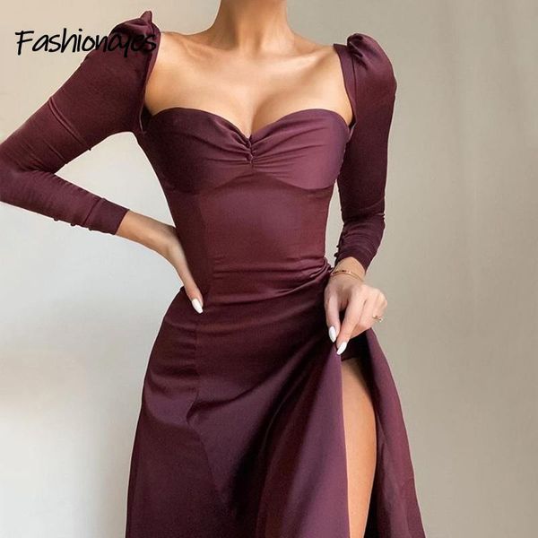 

fashioncyes trend elegant party dress new solid casual strapless midi dress button high waist spring autumn vestido new, Black;gray