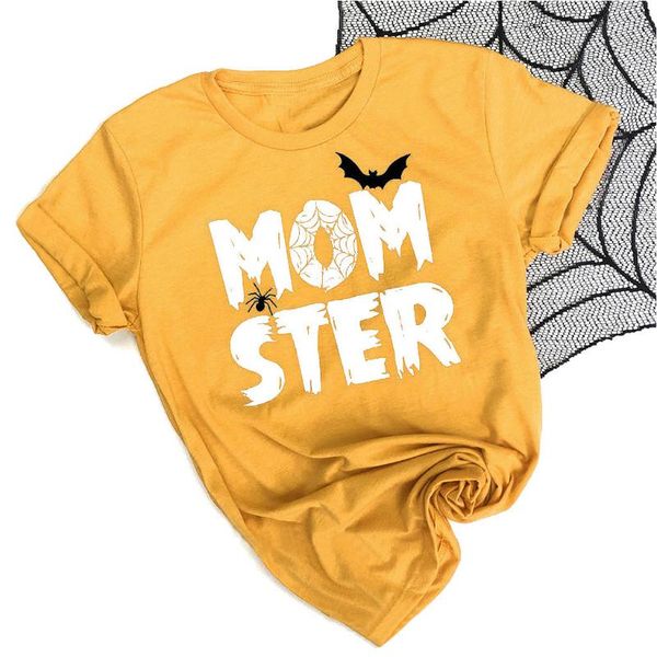 

women's t-shirt 3# letters printing halloween t-shirts women casual short sleeve o-neck tee shirt tunic elegant summer cotton hip, White